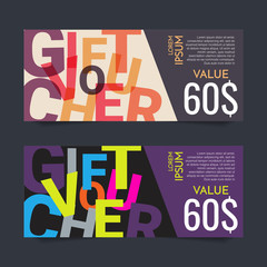 Gift Voucher Vector background