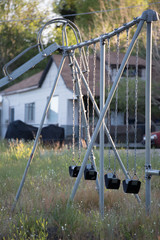 Fototapeta na wymiar Rural swing set