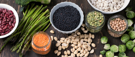 Organic Vegetables and legumes.