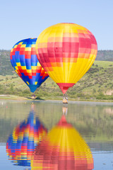 hotair balloon touchdown