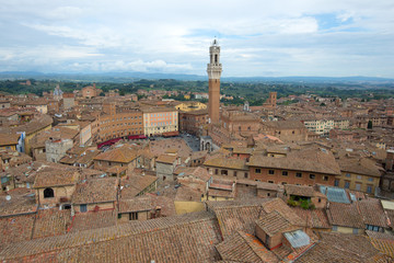  A cloudy September day over Siena. Italy