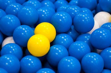 plastic balls in the children's playroom