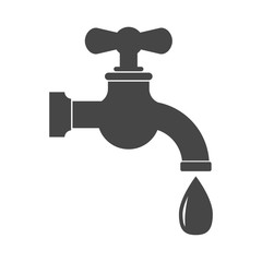 Faucet vector icon, Vector tap symbol 