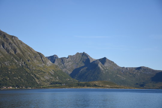 Norwegen, Norge, Lofoten, Barstrand, Gims&ouml;ysand, Gims&oslash;ysand, K&uuml;ste, Ufer, Stra&szlig;e, Strand, Meer, Insel, Wiese, Gims&oslash;ystraumen, Stra&szlig;e