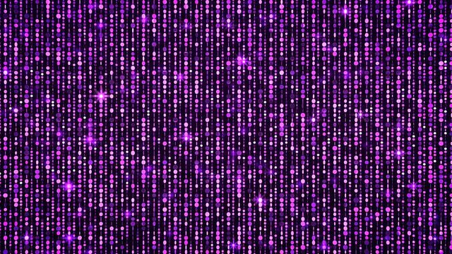 3D Chains Glitter Background 4K Loop Purple