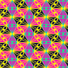 Seamless mosaic pattern. Geometric background. Vector Illustration.