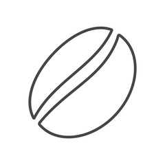 Coffee bean line icon 