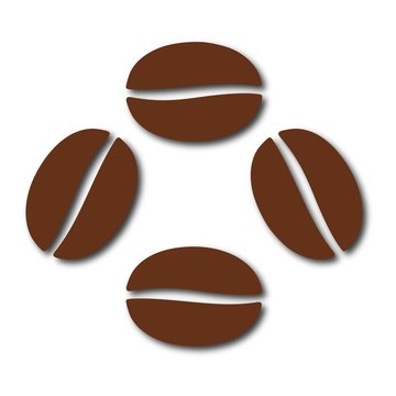 Coffee bean icon 