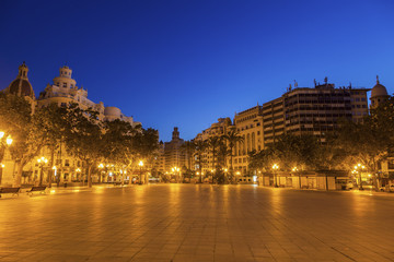 Obraz na płótnie Canvas Plaza del Ayuntamiento in Valencia