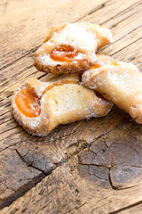 Biscuits filled with jam