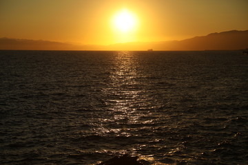 Fototapeta premium Water waves in the sea