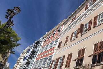Colorful architecture of Gibraltar