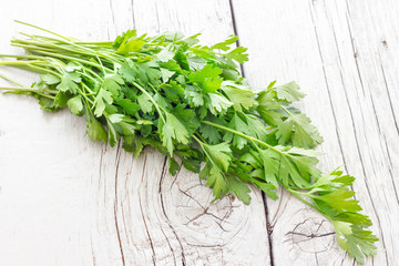 Parsley leaves biological