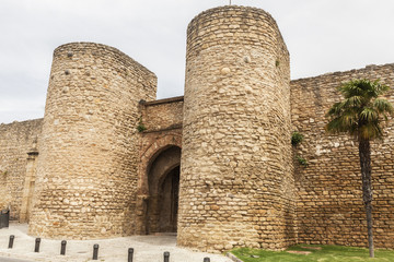 Naklejka premium Gate and Walls of Almocabar in Ronda