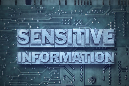 sensitive information pc board
