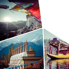 Rolgordijnen Collage of India images - travel background (my photos) © Curioso.Photography