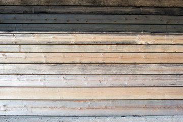 Obraz premium coating of construction wooden lining with protective means