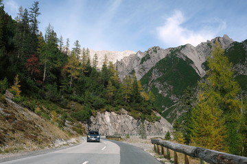 Fototapeta premium Hahntennjoch Tirol