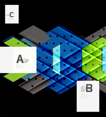 Colorful abstract shapes background