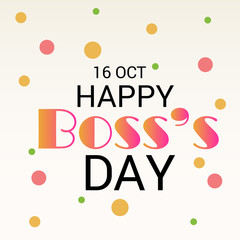Happy Boss Day.