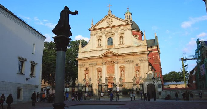 Historic quarter of Krakow, Poland - St. Peter and Paul Church