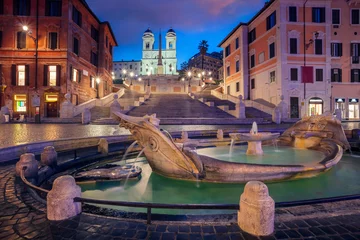  Rome. Cityscape image of Spanish Steps in Rome, Italy during sunrise. © rudi1976