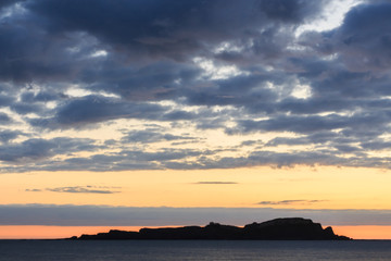 Splendid dawn from the beach of Mundaka