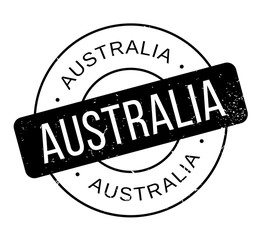 Australia rubber stamp. Grunge design with dust scratches. Effects can be easily removed for a clean, crisp look. Color is easily changed.