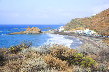Fototapeta na wymiar Idyllic seaside on Tenerife Island, Canary Islands, Spain