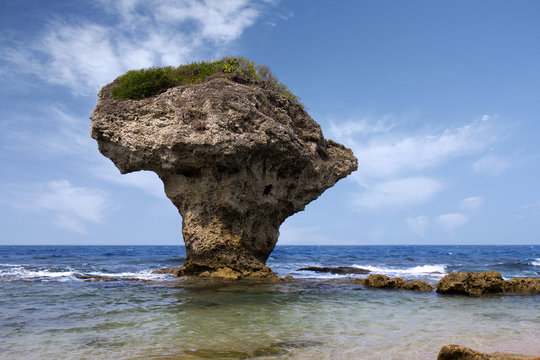 Vase Rock on the Small Liuqiu Island, Taiwan