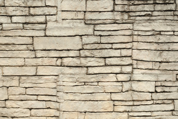 White brick wall can be used as a background