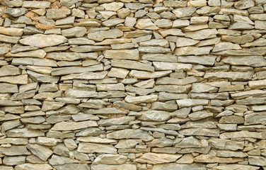 Slate stone wall background.