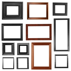 Vintage picture frames collection