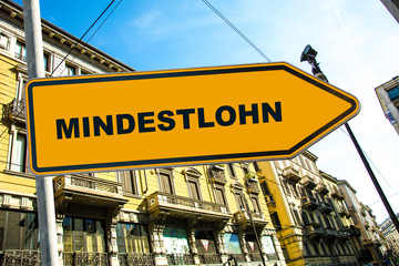 Schild 285 - Mindestlohn