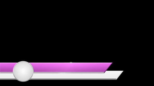 Logo Lower Third Alpha Channel Pink White