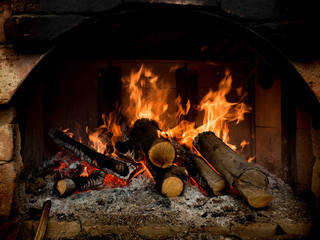 Feuer im Ofen