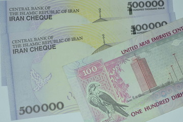 Close up Banknote and Currency Bills and Coins