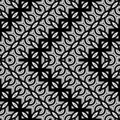 Fototapeta premium Design seamless monochrome zigzag pattern