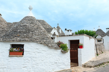 Trulli houses in Alberobello, Italy