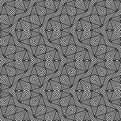 Design seamless monochrome zigzag pattern