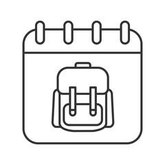 September 1st linear icon