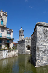 Fototapeta na wymiar Tower of defense fort - Havana. Cuba