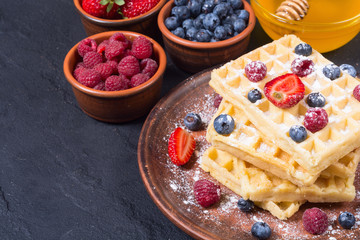 Homemade belgian waffles