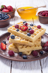 Homemade belgian waffles