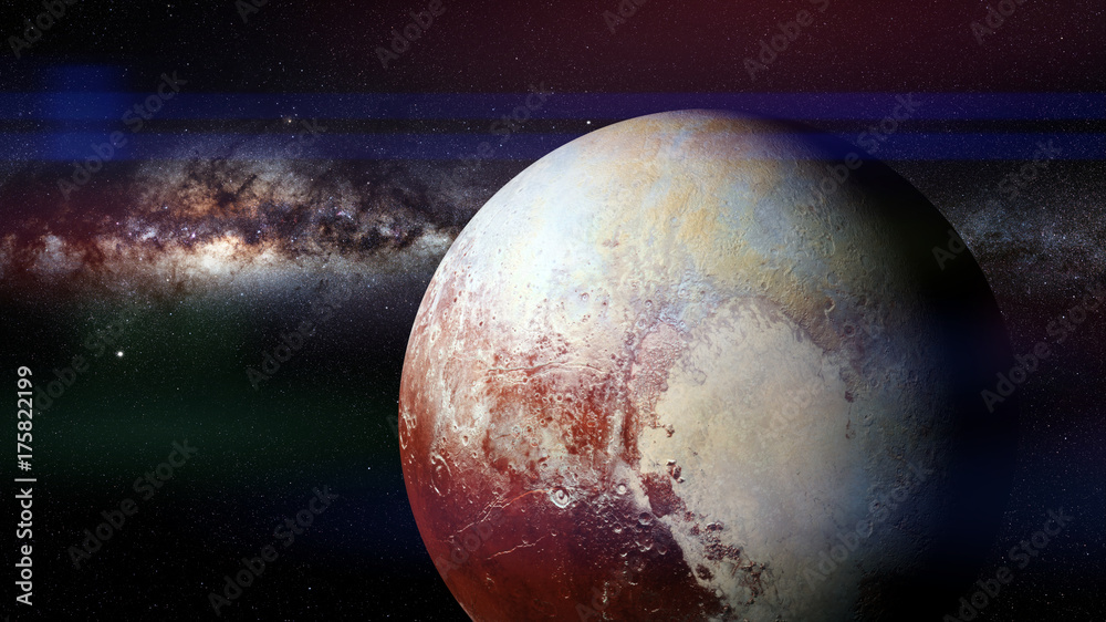 Canvas Prints dwarf planet pluto lit by the stars