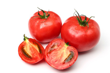 tomatoes isolated on white background
