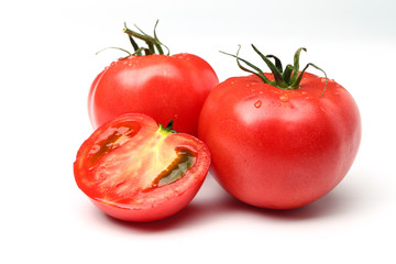 tomatoes isolated on white background