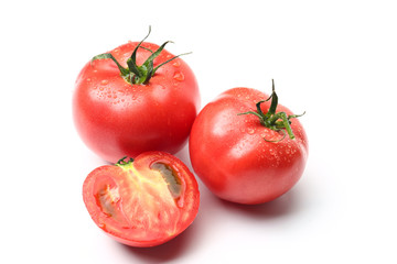 tomatoes isolated on white background