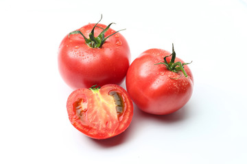 tomatoes isolated on white background