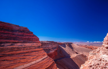 View on Valle de la muerte by San Pedro de Atacama in Chile